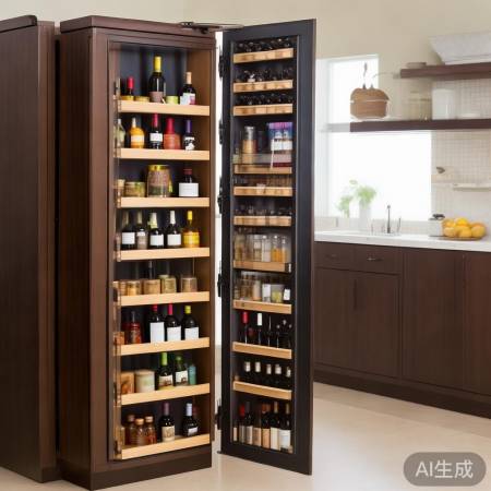 日立酒柜报修平台介绍（厨房门酒柜红酒柜门一体设计，实用美观两不误）